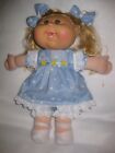 CPK doll clothes/14 inch/blue dress/hair bows/bloomers