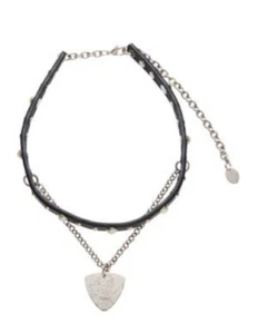 Accessori Isterico Glamour SCEGLI Collana Girocollo Pelle Made in Japan Regalo - Foto 1 di 7