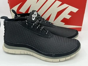 Nike Free Woven Chukka Woven Black Teal Tint 599468-030 RARE Men's Size 10.5 - Picture 1 of 8