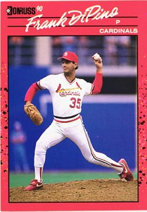 1990 - Donruss -- FRANK DiPINO -- Card # 518 -- St. Louis Cardinals - Picture 1 of 2