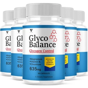(5 Pack) Glyco Balance Pills, GlycoBalance Max Glycogen Support (300 Capsules) - Picture 1 of 12