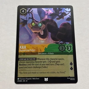 Kaa 21/204 Disney Lorcana Reign of Jafar Uncommon Cold Foil Card NM - Picture 1 of 2