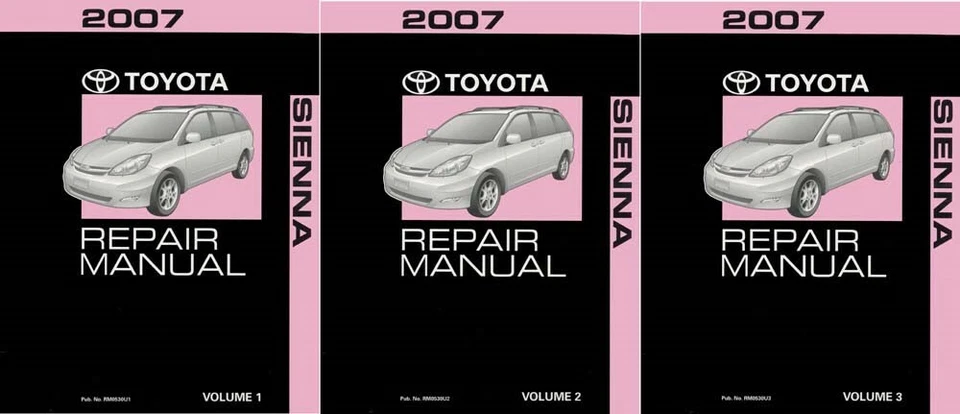 Juego completo manual de reparación de taller Toyota Sienna 2007 Foto 1 de 1