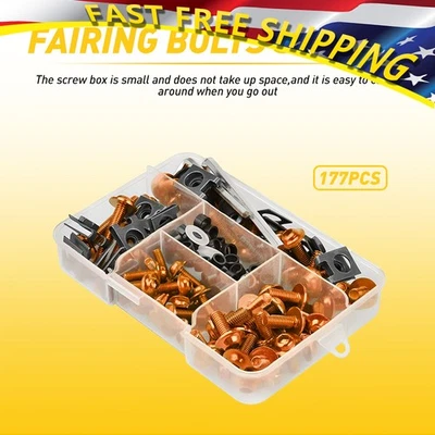 Tornillo de carrocería para Yamaha R6 YZF R1 R6S YZF600R dorado kit completo de pernos de carenado Foto 1 de 4