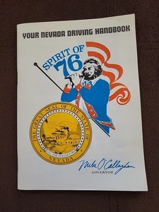 Nevada State Driving Handbook '76 Bicentennial Edition - Bild 1 von 8