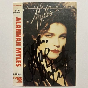 ALANNAH MYLES AUTOGRAPH SIGNED CASSETTE COVER CANADIAN MUSICIAN - Picture 1 of 4