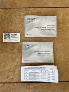 2021 Chevrolet Silverado 4500 5500 6500HD Owners Manual User Guide FREE SHIPPING - Picture 1 of 6