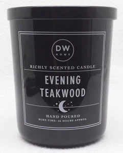 1 x 15,3 oz. DW Home ABEND TEAKHOLZ 2 - Docht große Kerze im Glas brennt 56 Std. - Bild 1 von 2