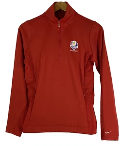 Ryder Cup 2012 Medinah Nike Therma Tour Performance 1/4 Zip Rot Damen M - Bild 1 von 11