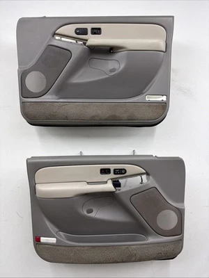 99-02 Chevrolet GMC Tahoe Yukon Silverado Sierra paneles de puerta peltre/esquisto fabricante de equipos originales Foto 1 de 4