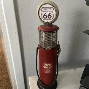 Vintage Fire Chief Route 66 Gas Pump Replica  - Picture 1 of 2