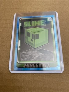 2024 Panini Minecraft Cards #45 Optichrome Diamond 01/10 Blue Prizm SLIME - Picture 1 of 2