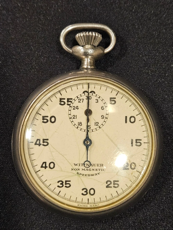 Винтажный немагнитный секундомер Wittnauer «Speedway» — швейцарский, 7 камней — CON EDISON - Изображение 1 из 4