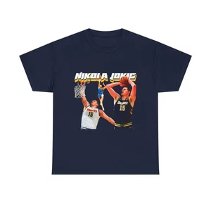 Basketball Player Action Tee | Nikola Jokic Text T-Shirt - Bild 1 von 49