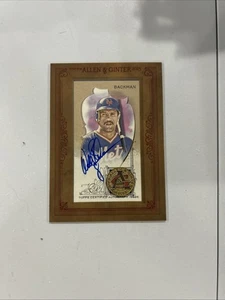 2023 Topps Allen & Ginter Wally Backman Auto Framed Mini Card - Mets - Picture 1 of 2