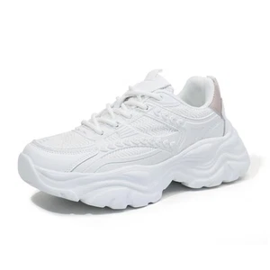 Gemialle Women's Lace-up Platform Walking Shoes Comfortable Retro Stylish Wor... - Picture 1 of 7