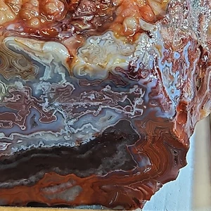 laguna spitze achat grob. Schöne Rosa und Gelb, knackige Bänderung 3 Pfund 8,5 Unzen - Bild 1 von 23