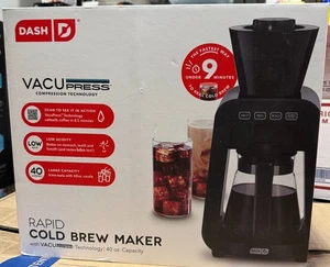 DASH Rapid Cold Brew Coffee Maker with VacuPress, 40oz Fast Fresh Coffee New - Picture 1 of 2