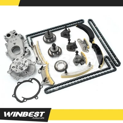 Kit de cadena de distribución bomba de agua de aceite para Buick Cadillac Chevrolet Impala GMC Suzuki Foto 1 de 4