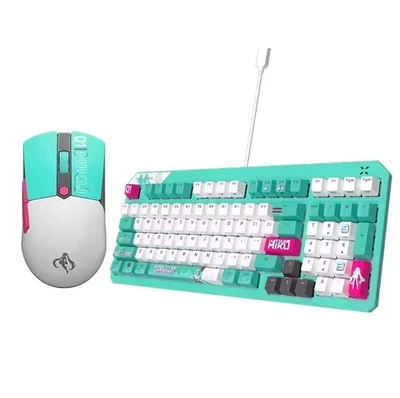 Asus Tianxuan Mini Hatsune Miku TX98miku Gaming Mechanical Keyboard & mouse set - Image 1 of 4