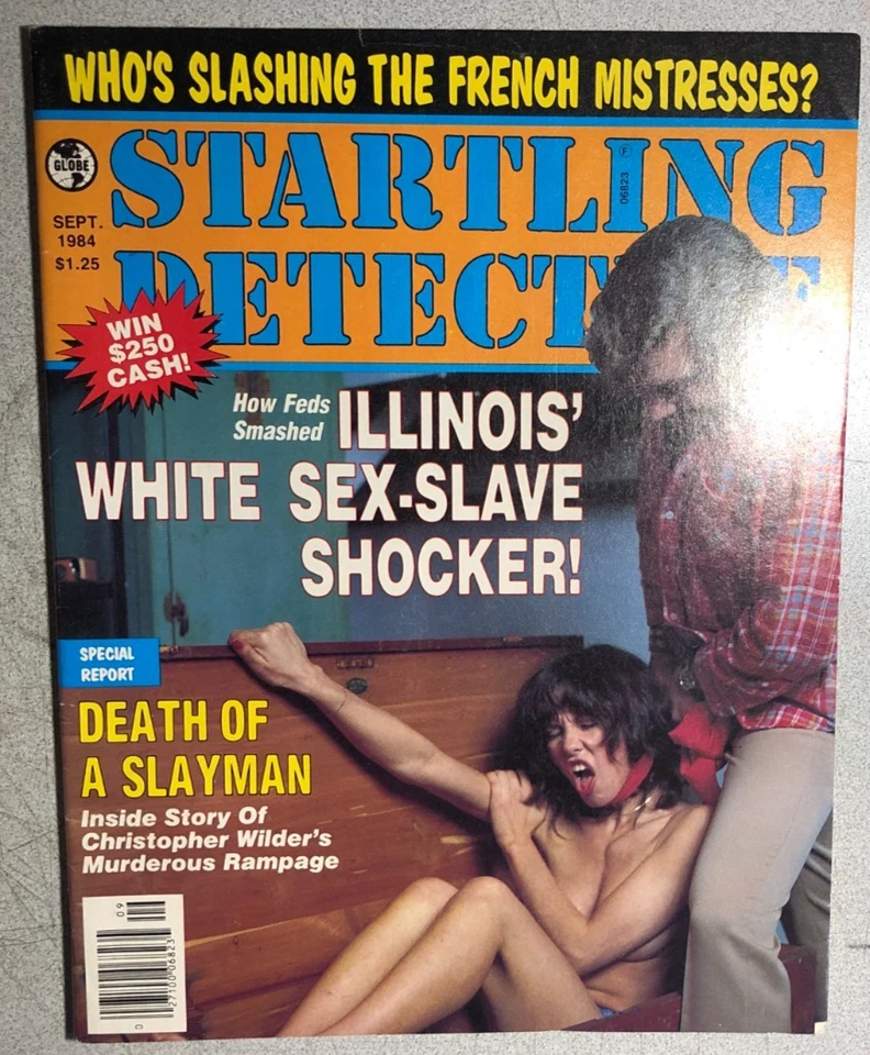STARTLING DETECTIVE lurid crime magazine September 1984 - Image 1 of 3