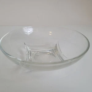 Cuenco de vidrio prensado Capri transparente colonia Hazel Atlas de colección parte inferior cuadrada descripción - Imagen 1 de 16