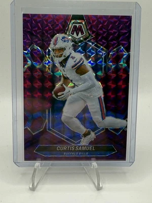 2024 Panini Mosaic - Curtis Samuel #24 Purple Mosaic Prizm /49 - Image 1 of 2
