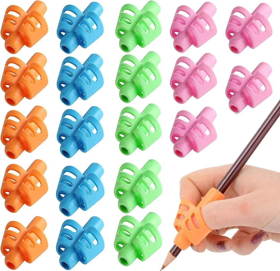 JustBlanks Kids 20/40/60/80/100 Pieces Writing Correction 2 Fingers Pencil Grips - Image 1 of 4