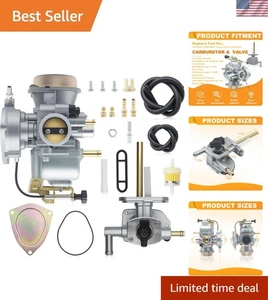 Carburetor + Petcock Fuel Valve for Su-zuki Ozark LTZ 250 Quadsport 250 Carb ... - Foto 1 di 8