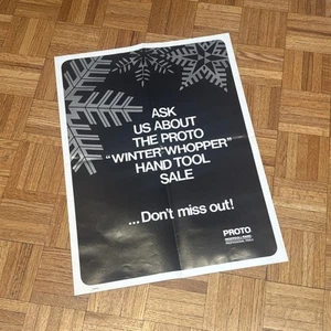 Vintage PROTO Ingersoll-Rand Professional Tools Dealer Poster - 24 x 18” - Picture 1 of 11