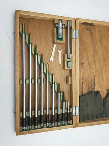 Juego de micrómetros de profundidad Mitutoyo vintage con estuche algo de óxido superficial A6 - Imagen 1 de 5