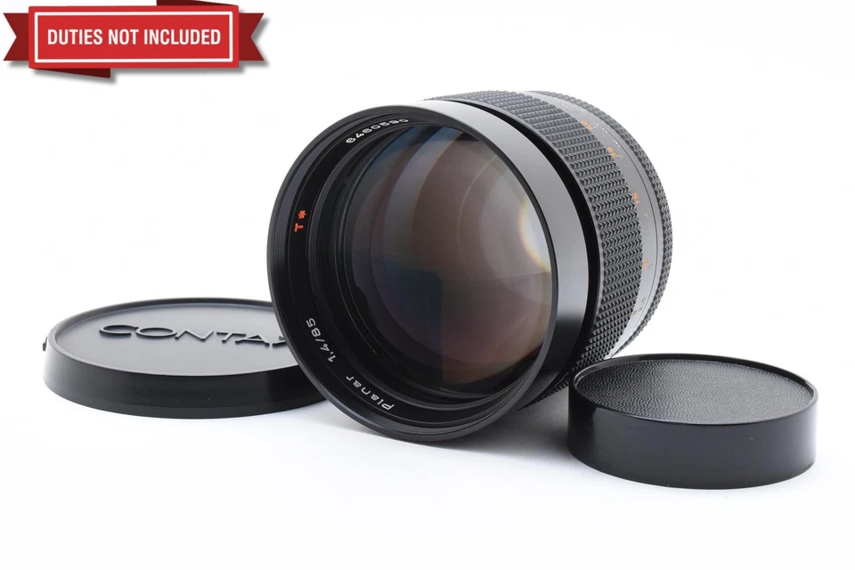 [Почти как новый с крышками] Contax Carl Zeiss Planar 85 мм f/1.4 T* AEG из Японии - Изображение 1 из 4