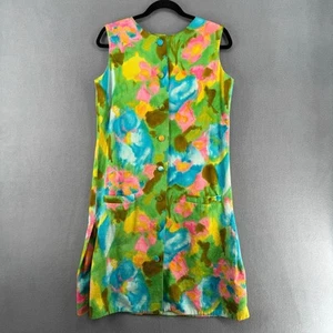 ¿De colección años 60? Vestido Hawaiano Mod Informal Para Mujer M? Sin etiquetas Kailua Kona Lahaina Maui - Imagen 1 de 12
