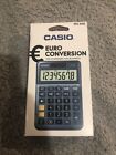 Casio Desktop Calculator 8 Digit Large Display Euro Conversion Solar &amp; Battery