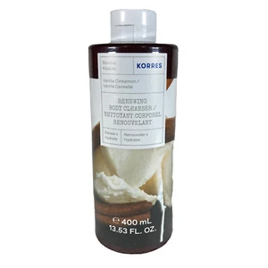 Limpiador corporal renovador Korres vainilla canela 400 ml / 13.5 fl oz nuevo y sellado - Imagen 1 de 7