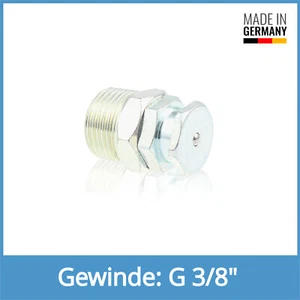 DIN 3404 T1B G 3/8" Stahl verzinkt Flachschmiernippel Schmiernippel - Picture 1 of 1