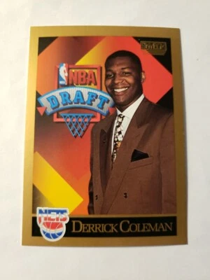 1990-91 Skybox DERRICK COLEMAN Rookie #362 New Jersey Nets - Image 1 of 2