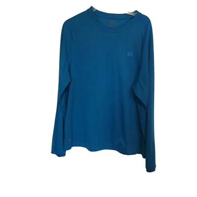 Layer 8 Men's Long Sleeve Pullover Crew Neck Moisture Wick Tee Sz XL Royal Blue - Image 1 of 4