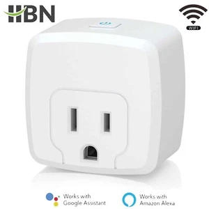 Enchufe inteligente HBN mini 15A, toma inteligente WiFi funciona con Alexa y Google Home - Imagen 1 de 7