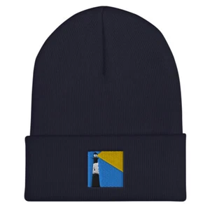 Beanie "Tybee Island Lighthouse" Unisex Cuffed Beanie - Picture 1 of 10