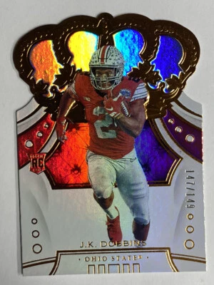 2020 Panini Crown Royale Chronicles JK Dobbins Rookie 147/149 - Image 1 of 4