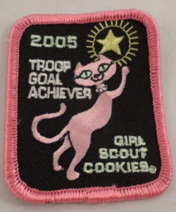 Girl Scout Patch Troop Goal Achiever 2005 Siamese Kitten Cat Gs. Cookies #Gspk - Picture 1 of 1