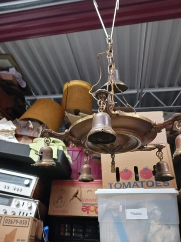 Antique Brass Pan Ceiling Pendant Lamp Cover
