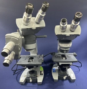 Set Of 2 AO American Optics Spencer Laboratory Vintage Microscopes - Picture 1 of 14