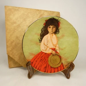 Plato de Coleccionista Nancy Doyles Candy Girls REBECCA LE de Cabuchon XBK2J - Imagen 1 de 16