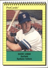 1991 Spokane Indians ProCards #3960 David Lebak