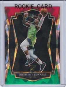 ANTHONY EDWARDS ROOKIE CARD 2020 Select RARE TRI-COLOR CRACKED ICE PRIZMS $$ RC! - Picture 1 of 2