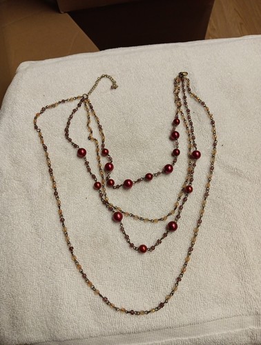 VETEMENTS Collana donna con perline a strati