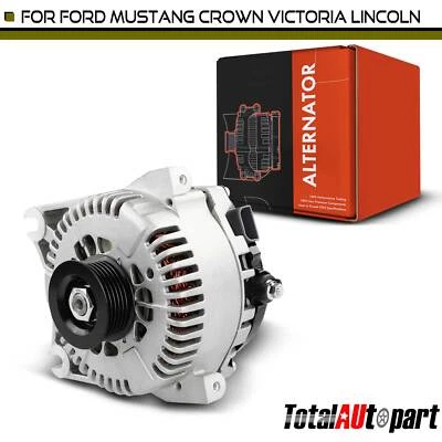 Alternador para Ford Mustang Crown Victoria Lincoln Mark VIII 130A CW 6 ranhuras - Imagem 1 de 4