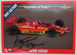 Tarjeta coleccionable Kevin Cogan 1992 Legends of Indy #30 firmada 149673 - Imagen 1 de 1